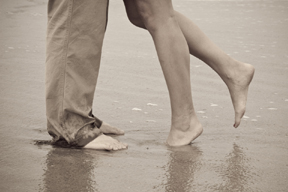 a couple in embrace